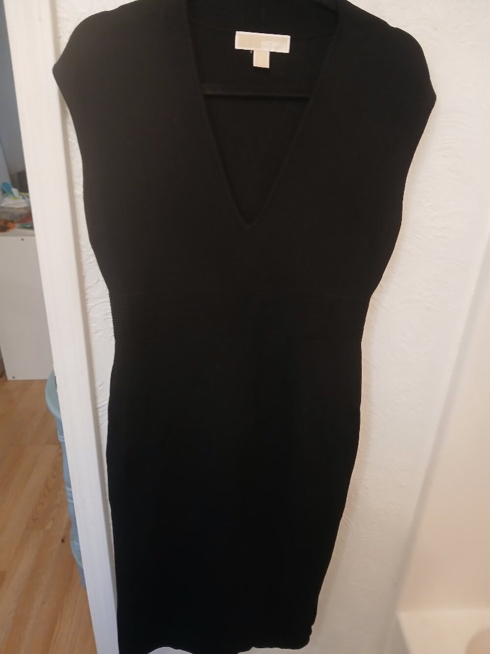 Michael Kors Bodycon Cinched Waist Midi Dress L